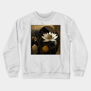 flower and gold Crewneck Sweatshirt